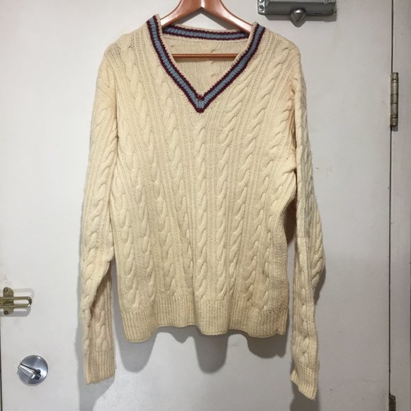 VINTAGE KNITTED WOOL CARDIGAN SWEATERS SIZE XL - Picture 4 of 5
